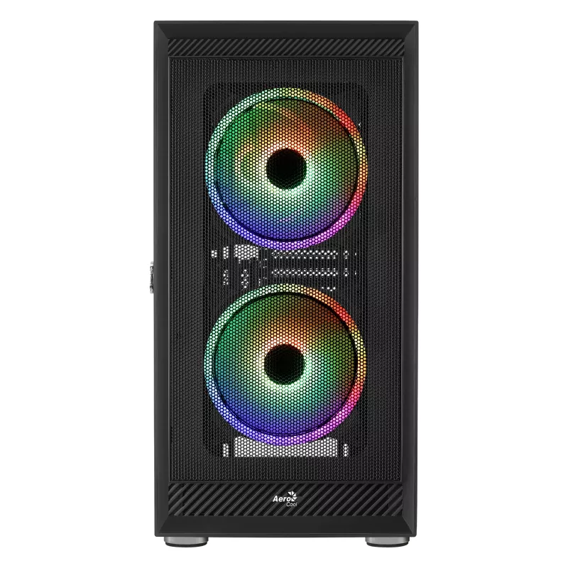 AeroCool Graphite v3 (Graphite-G-BK-v3) ACCM-PB24133.11 obudowa Midi Tower, ATX/MicroATX/Mini-ITX, boczny panel ze szkła hartowanego, bez zasilacza, czarna
