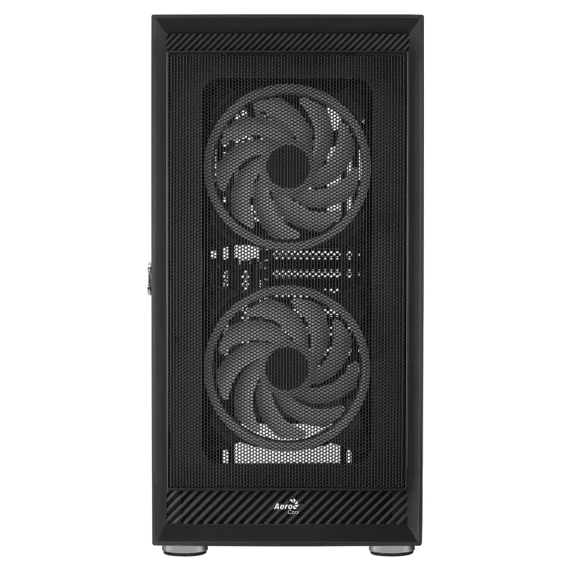 AeroCool Graphite v3 (Graphite-G-BK-v3) ACCM-PB24133.11 obudowa Midi Tower, ATX/MicroATX/Mini-ITX, boczny panel ze szkła hartowanego, bez zasilacza, czarna