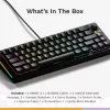 Mechaniczna klawiatura gamingowa GLORIOUS GMMK 3 65% przewodowa USB, QWERTY US, RGB, czarna