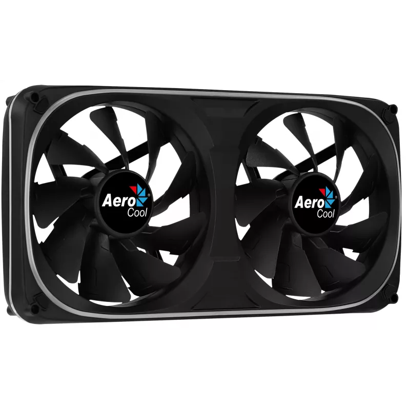 Aerocool ASTRO24 Dual Fan PC 12cm ARGB LED Antivibration Support Czarny