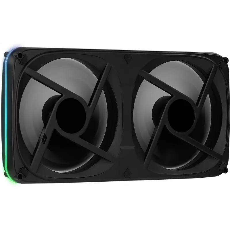 Aerocool ASTRO24 Dual Fan PC 12cm ARGB LED Antivibration Support Czarny