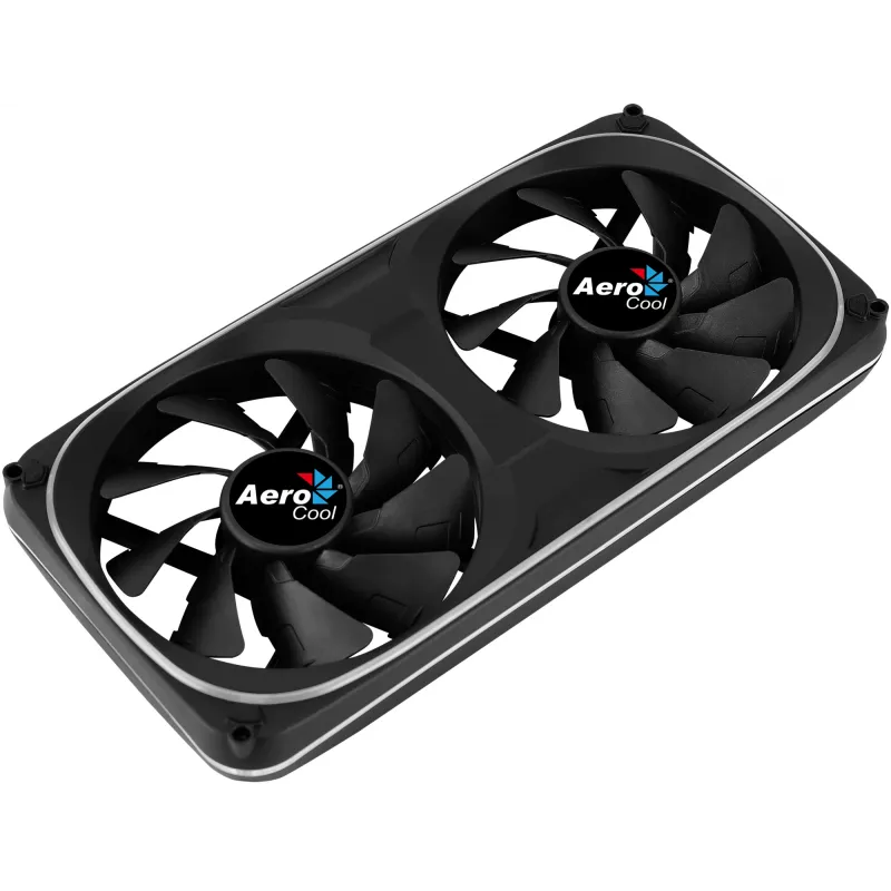 Aerocool ASTRO24 Dual Fan PC 12cm ARGB LED Antivibration Support Czarny