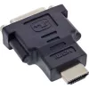Przejściówka InLine HDMI na DVI męski / 24+1 żeński pozłacana, 4K2K