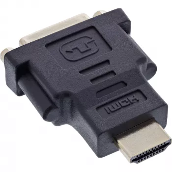 Przejściówka InLine HDMI na DVI męski / 24+1 żeński pozłacana, 4K2K