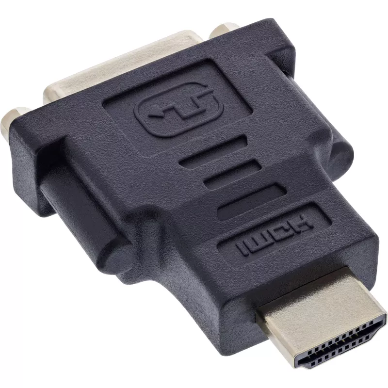 Przejściówka InLine HDMI na DVI męski / 24+1 żeński pozłacana, 4K2K