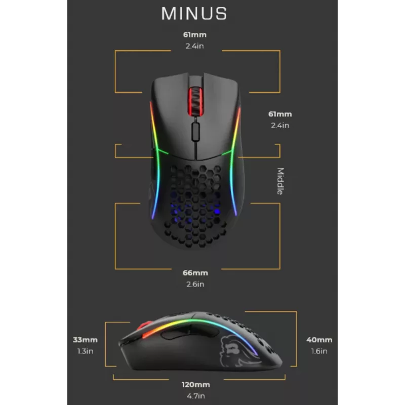 Mysz Glorious PC Gaming Race Model D Minus USB Type-A