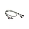 InLine USB 2.0 przedłużacz wewnętrzny 2x 4-pinowe złącze wtykowe / gniazdo wtykowe, 0,60 m