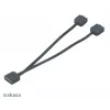 Kabel rozdzielacza adresowalnego RGB LED Akasa AK-CBLD08-12BK