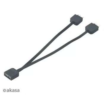 Kabel rozdzielacza adresowalnego RGB LED Akasa AK-CBLD08-12BK