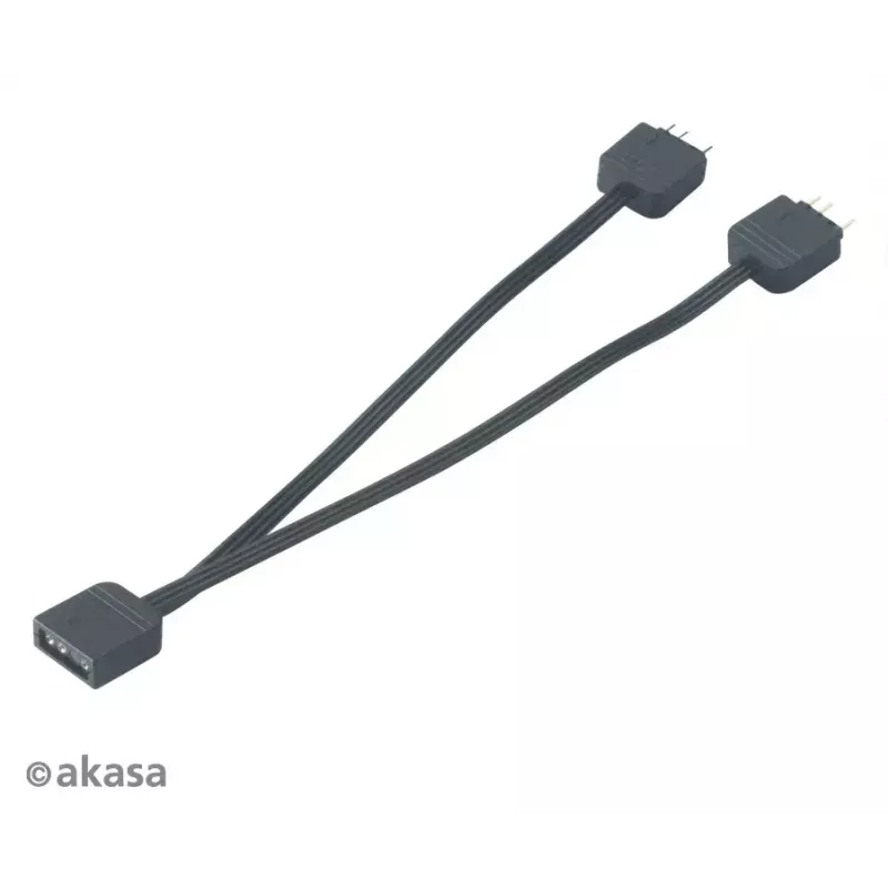 Kabel rozdzielacza adresowalnego RGB LED Akasa AK-CBLD08-12BK