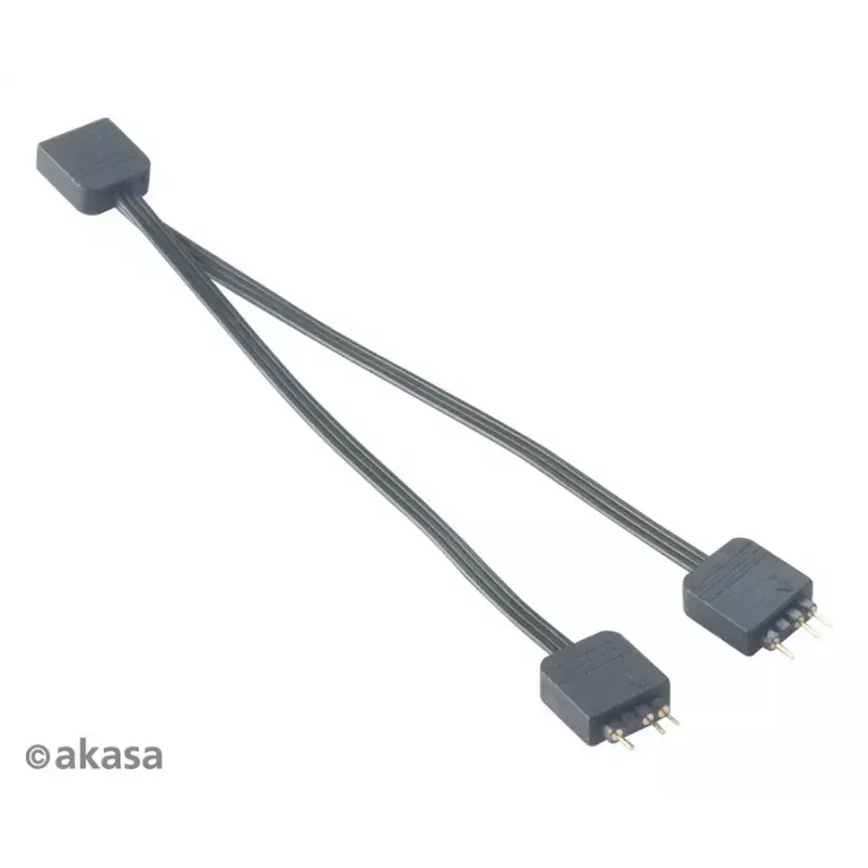 Kabel rozdzielacza adresowalnego RGB LED Akasa AK-CBLD08-12BK