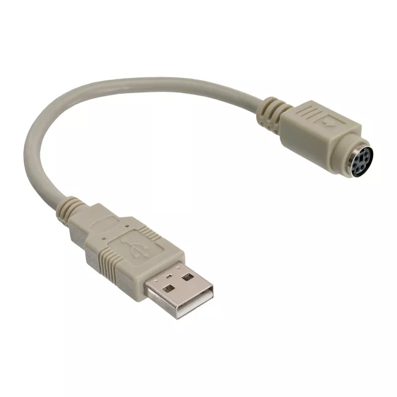 adapter kablowya USB Typ A męski / PS/2 żeński InLine 33102