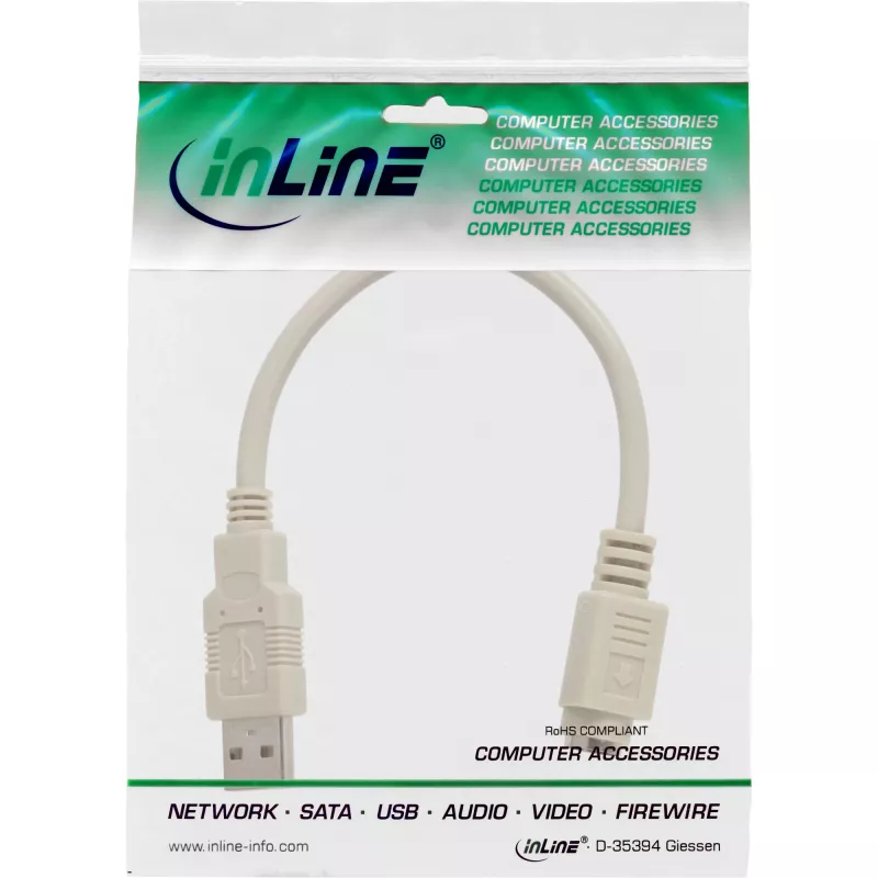 adapter kablowya USB Typ A męski / PS/2 żeński InLine 33102