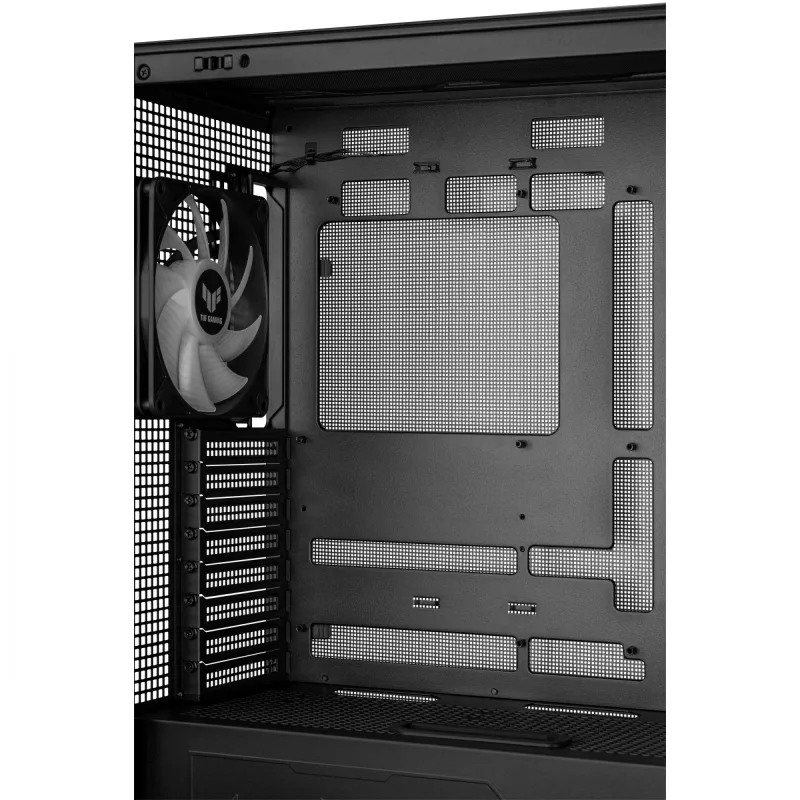 Obudowa PC ASUS TUF Gaming GT302 ARGB Midi Tower Czarna — Szkło hartowane, 3x140mm Przód + 1x140mm Tył, USB-C