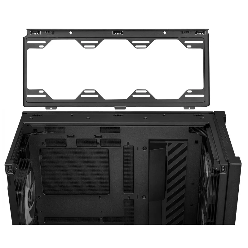 Obudowa PC ASUS TUF Gaming GT302 ARGB Midi Tower Czarna — Szkło hartowane, 3x140mm Przód + 1x140mm Tył, USB-C