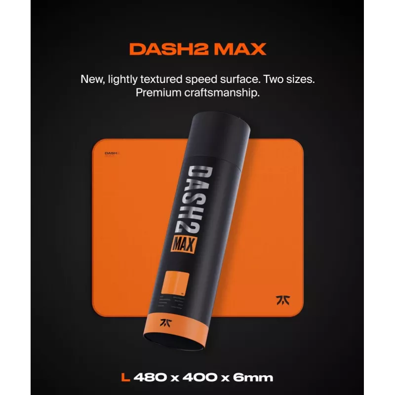 Podkładka pod mysz FNATIC - Dash V2 Max L - Sunset Orange