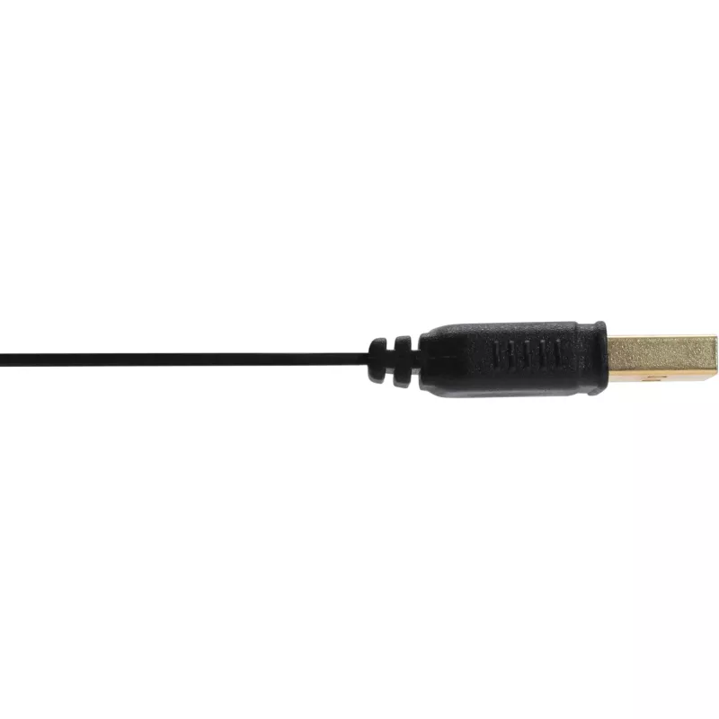 Kabel płaski InLine Micro USB 2.0 USB A / Micro-B, czarny / złoty, 3 m