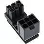 InLine Wewnętrzny adapter zasilania 180° ATX 6-pin męski żeński Czarny 26636E