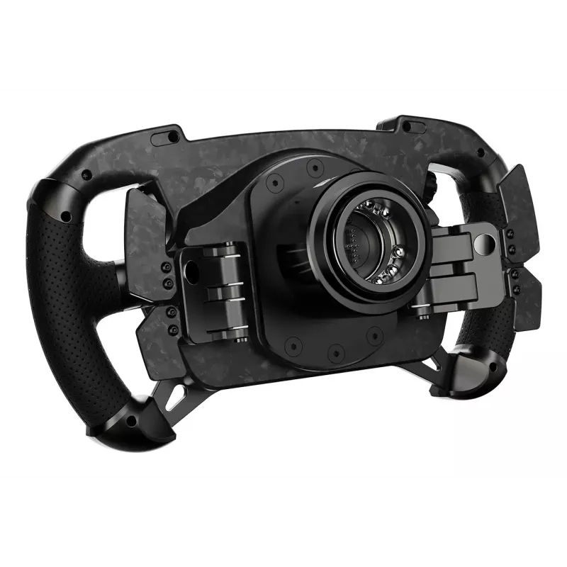 Moza Racing GS V2P Steering Wheel, Kierownica, Przewodowa i bezprzewodowa, Czarny, Polimer wzmocniony włóknem węglowym (CFRP), Włókno węglowe, Skóra, Mikrofibra, Szybkozłącze, Bateria