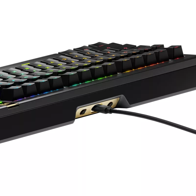 Klawiatura mechaniczna do gier GLORIOUS GMMK 3 PRO HE 75% przewodowa USB, QWERTY, RGB, czarna