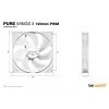 be quiet! Pure Wings 3 120mm PWM Biały Wentylator do obudowy komputera 12 cm 1 szt.