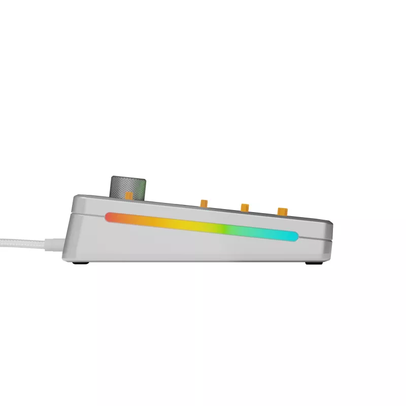 Klawiatura mechaniczna GLORIOUS GMMK 3 PRO 65% Barebones Wired srebrny — 65% USB RGB, kabel 2 m