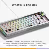 Klawiatura mechaniczna GLORIOUS GMMK 3 PRO 65% Barebones Wired srebrny — 65% USB RGB, kabel 2 m