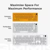 Klawiatura mechaniczna GLORIOUS GMMK 3 PRO 65% Barebones Wired srebrny — 65% USB RGB, kabel 2 m