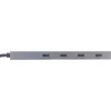 InLine USB 3.2 Gen.2 Hub (10 Gb/s), 4 porty USB-C, OTG, aluminiowa obudowa