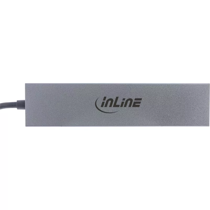 InLine USB 3.2 Gen.2 Hub (10 Gb/s), 4 porty USB-C, OTG, aluminiowa obudowa