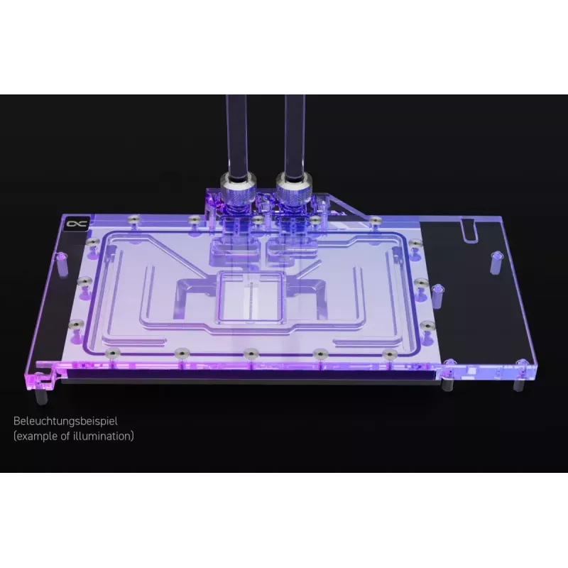 Blok wodny + backplate Alphacool Eisblock Aurora Acryl Aluminium Miedź Transparentny