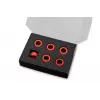 Pierścień zaciskowy EK Water Blocks Aluminium Czerwony 6 szt