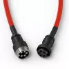 Zwinięty kabel USB GLORIOUS dla GMMK Crimson czerwony — odłączany kabel do klawiatury, zwinięta konstrukcja
