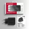 Ładowarka Axagon ACU-PQ45 QC 3.0 4.0 AFC FCP PPS PD 45W Czarna