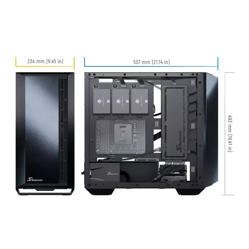 Obudowa PC Seasonic SYNCRO Q704 Midi Tower Czarny
