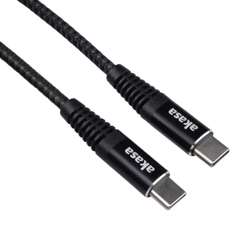 Kabel USB Akasa AK-CBUB54-10BK 1m USB C Czarny