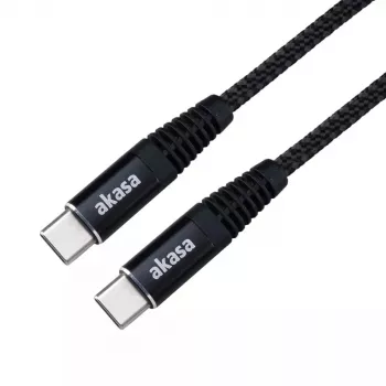 Kabel USB Akasa AK-CBUB54-10BK 1m USB C Czarny
