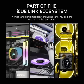 Wentylator Corsair iCUE LINK RX140 MAX 14 cm Czarny 300-1600 RPM
