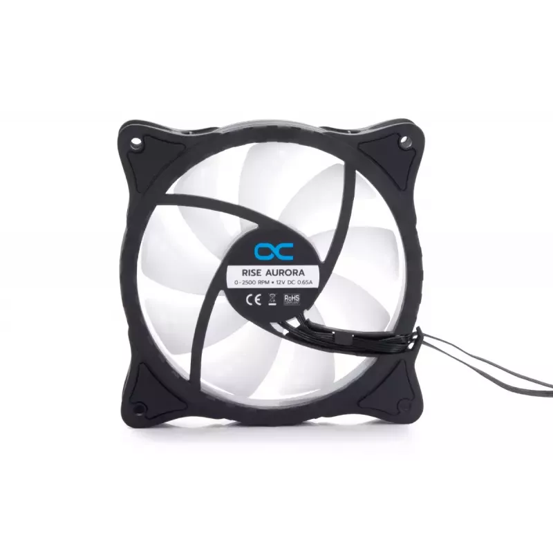 Wentylator Alphacool Rise Aurora 12 cm Czarny Przezroczysty 2600 RPM 118,9 m³/h