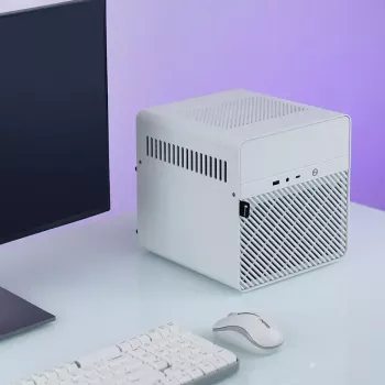 Obudowa PC Jonsbo N2 Cube Biała SFX Wentylatory 120mm 2.5 3.5 HDD