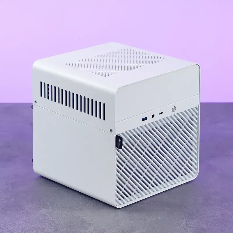 Obudowa PC Jonsbo N2 Cube Biała SFX Wentylatory 120mm 2.5 3.5 HDD