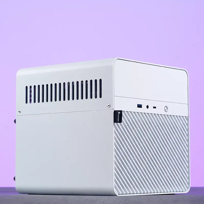 Obudowa PC Jonsbo N2 Cube Biała SFX Wentylatory 120mm 2.5 3.5 HDD
