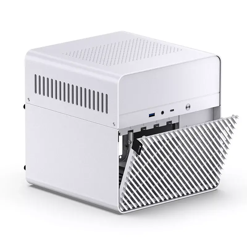 Obudowa PC Jonsbo N2 Cube Biała SFX Wentylatory 120mm 2.5 3.5 HDD