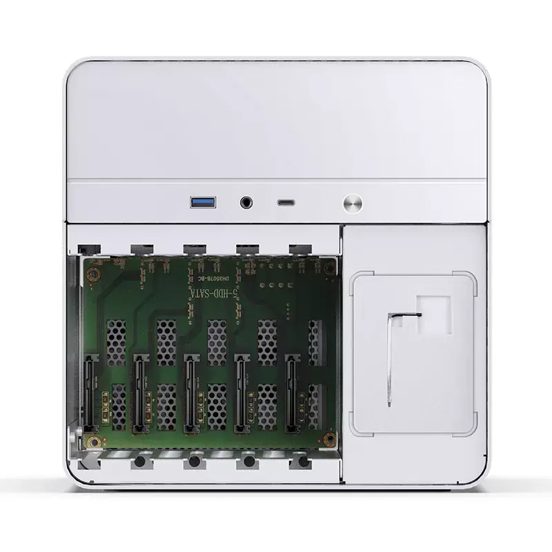 Obudowa PC Jonsbo N2 Cube Biała SFX Wentylatory 120mm 2.5 3.5 HDD