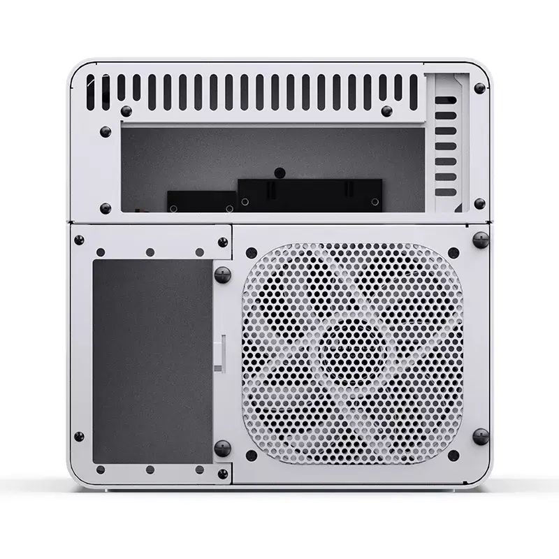 Obudowa PC Jonsbo N2 Cube Biała SFX Wentylatory 120mm 2.5 3.5 HDD