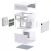 Obudowa PC Jonsbo N2 Cube Biała SFX Wentylatory 120mm 2.5 3.5 HDD