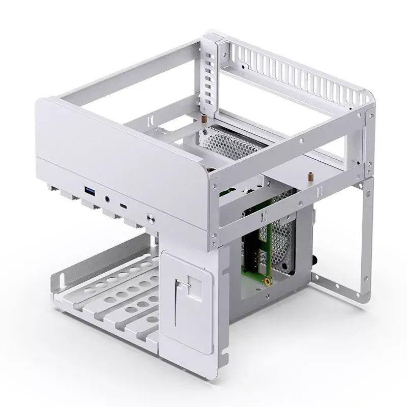 Obudowa PC Jonsbo N2 Cube Biała SFX Wentylatory 120mm 2.5 3.5 HDD