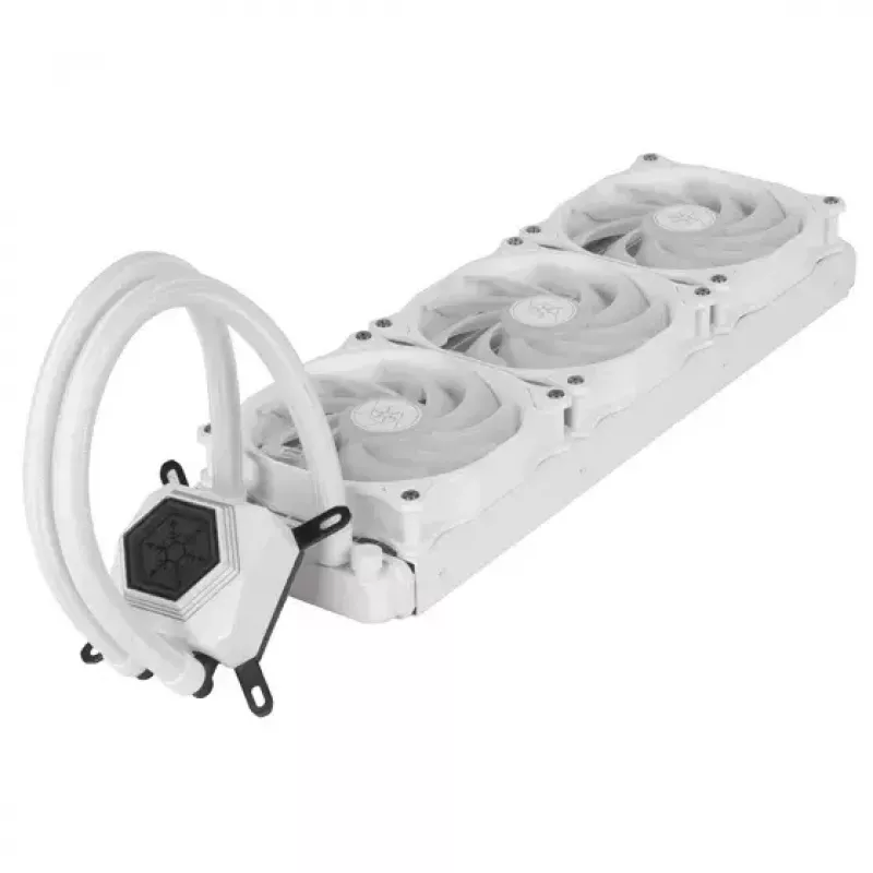 Chłodzenie cieczą All-in-one Silverstone SST-PF360W-ARGB-V2 12 cm Białe