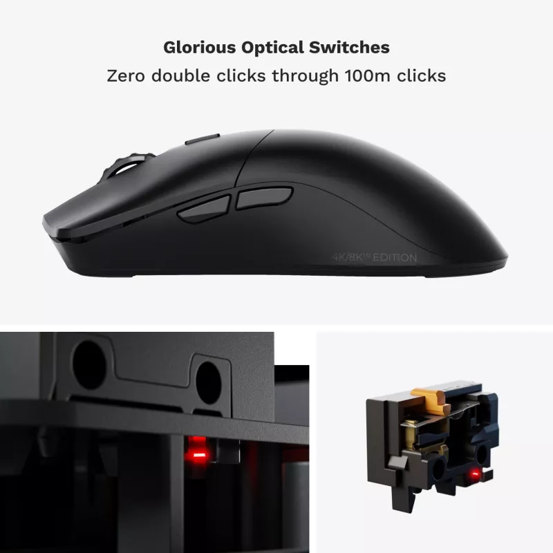 Glorious Gaming Glorious Model O 2 PRO Wireless - 1K Polling - Czarny