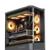Obudowa komputera Jonsbo D400 Midi Tower ATX szkło hartowane - czarna